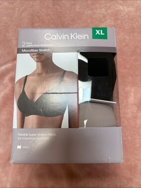 Calvin Klein 2-Pack Wirefree Bras - Black & Nude